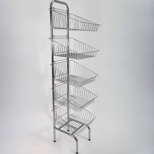 Tier chrome wire basket - wire,