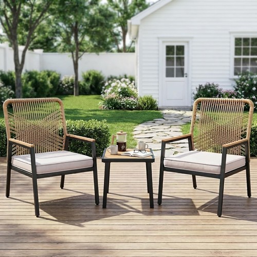Stylish rattan garden chair - garden,