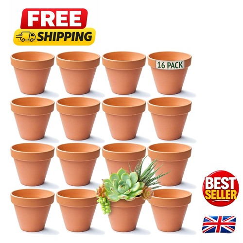 8cm terracotta plant pots 16 - 8cm,