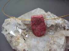  beautiful thulite pendant top quality Norway Leksvik healing stone pink 9g