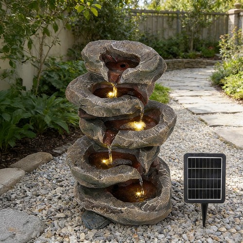 Solar powered garden water - powered,