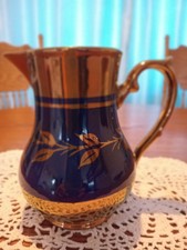 Wade,  Blue and Gold Lustre Jug