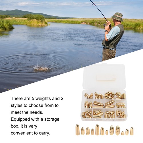 46pcs fishing brass sinkers - fishing,