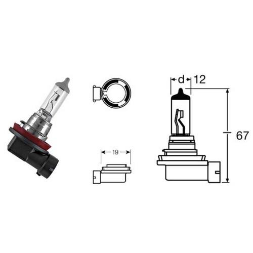 Lamp h11 12v 55w - h11, pgj19-2