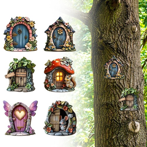 Resin wooden mini fairy - 6x,