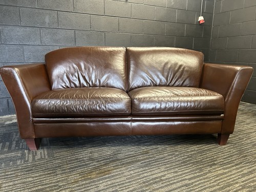 Italian real brown leather - brown,