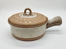 10.4 Tremar UK * ceramic * bowl with stem / butter pan + lid Ø 14 cm