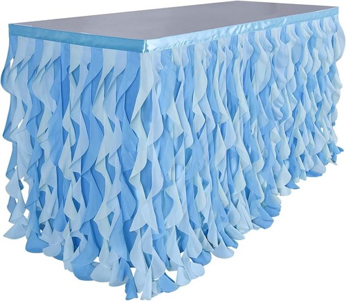 14ft curly willow table skirt - willow,