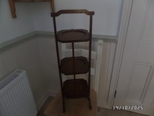 Vintage Art Deco Wooden 3 Tier