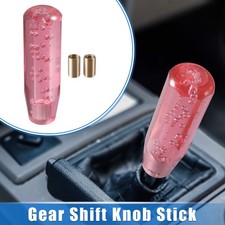 Gear Shift Knob Stick 15cm Faux Crystal Universal for Vehicle Acrylic Pink