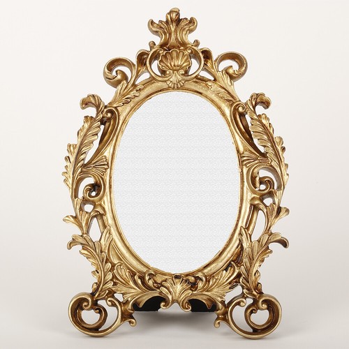 Vintage ornate gold - ornate, oval
