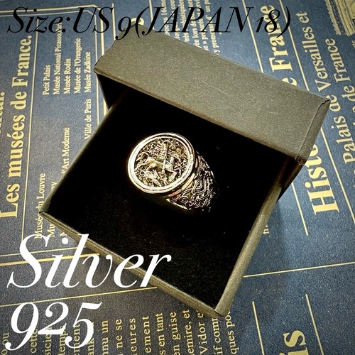 925 silver ring knight warrior - 925,