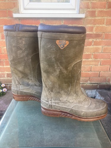 Aigle green wellington boots - aigle,