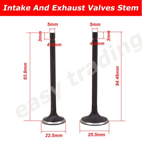 Intake and exhaust valves stem - valves,