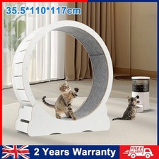 Wooden Cat Exercise Wheel 52" Large Cat Treadmill Wheel for Indoor Cats Hmcitqvs