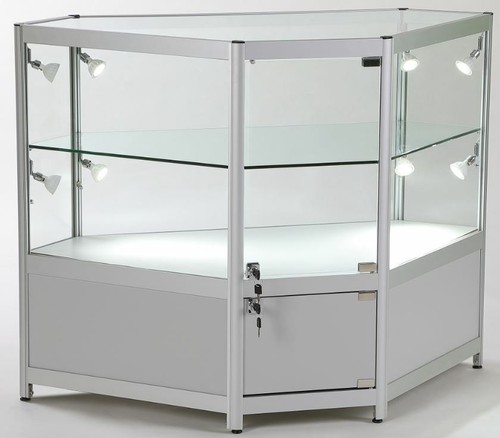 Glass lit showcase - glass,