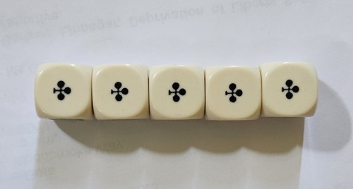 Vintage poker dice set - poker,