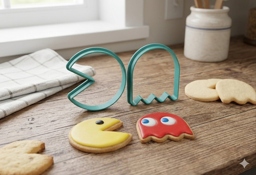 Pac man cookie - cookie, set