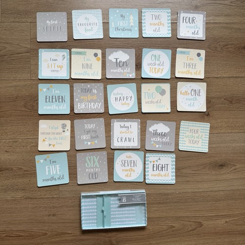 Baby milestone cards set props - milestone,