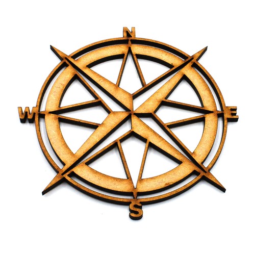 Wooden compass craft shapes - compass,