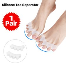 2PCS Straightener Separator Gel Toe Bunion Spreader Corrector Pain Relief Care