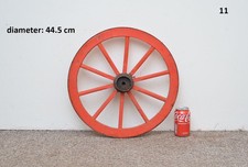 Vintage old wooden cart wagon wheel / 44.5 cm - FREE DELIVERY