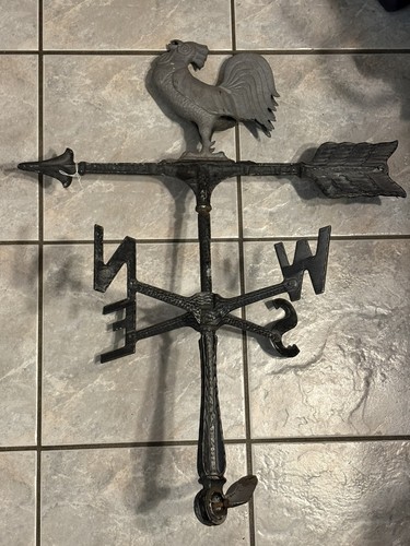 Vintage rooster weathervane - rooster,