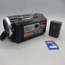 Sony Handycam HDR-PJ10E Handheld HD Projector Camcorder Black Tested