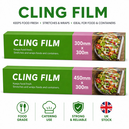 Kitchen clear cling film - clear,