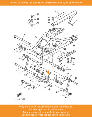 Yamaha bearing 93399 99919 - yamaha, bearing,