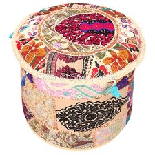 New Indian Patchwork Pouf