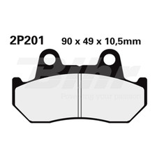 Nissin 2P201NS Rear Brake Pads