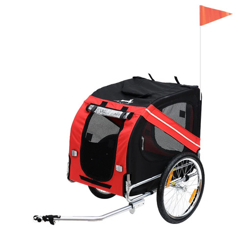 Pawhut bicycle pet trailer - pawhut,