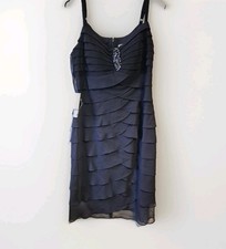 Eliza J  Shutter Dress  Navy