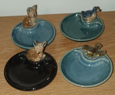 4 Irish Wade Whimsy Pin Dishes  1960s/70s