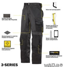 Snickers Trousers 3312 3-Series Work Trousers Snickers Direct Black