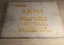 Yamaha 1982 XJ650T Supplement