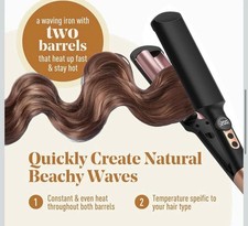 Hair Crimper Double Barrel