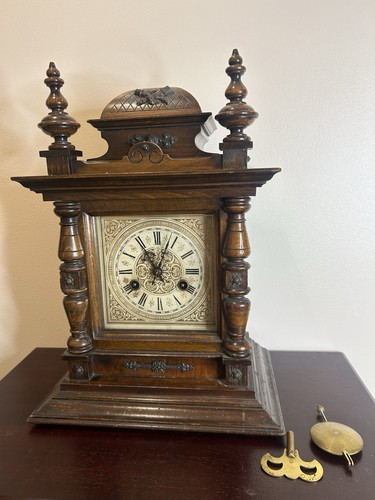 Antique junghans mantel clock - antique,