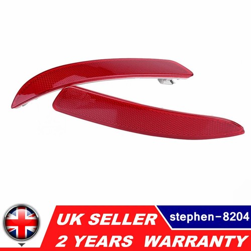 Red rear bumper reflector - 2x,