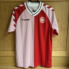 NEW  Denmark DBU 1986 Hummel Official Reissue Football Shirt Soccer Laudrup 10