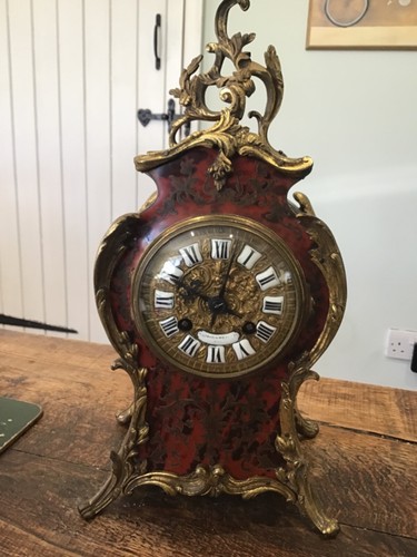French boule mantel clock - french,