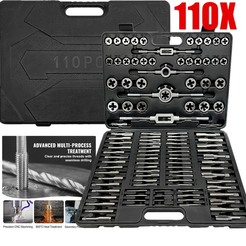 110 pcs tap and - die, set