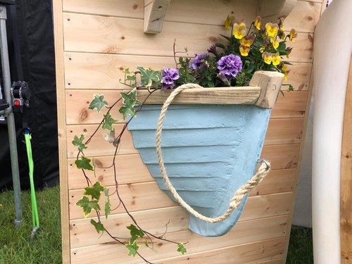 Fibreglass boat bow planter - boat,