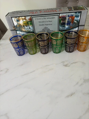Moroccan tea glasses