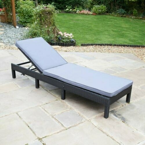 Rattan sun lounger - sun,