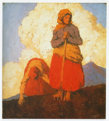 Women potato diggers - women,