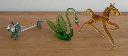 Vintage murano glass animals - murano,