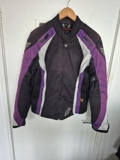 Frank Thomas Women's Textile Motorcycle Jacket Size Large Preowned