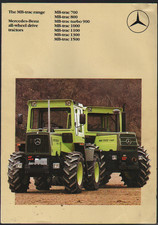 Mercedes Benz "MB-trac" Range of Tractors Brochure Leaflet